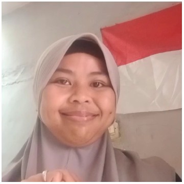 Smiling Person with Flag Background