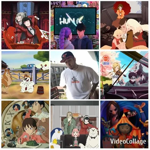 Animated Scenes with Central Figure