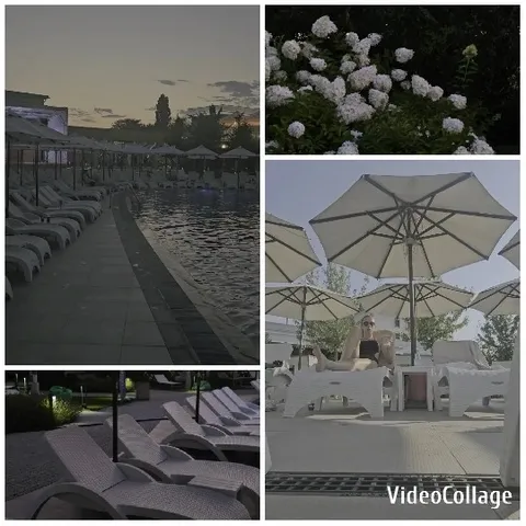 Sunset Poolside Relaxation