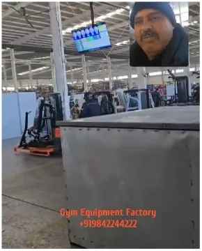 Large Gym Equipment Factory Interior