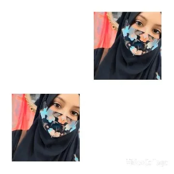 Florals and Face Mask Portrait