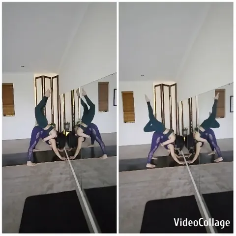 Partner Yoga Practice in Studio