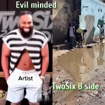 Smiling Person and People by Puddle