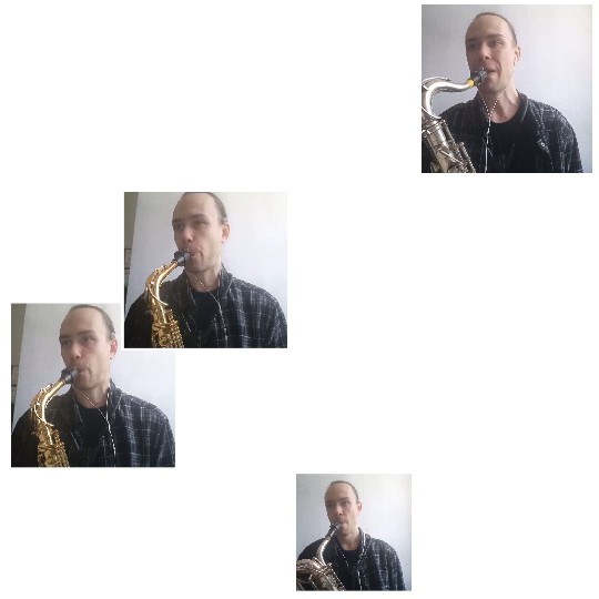 Saxophonist in Various Angles