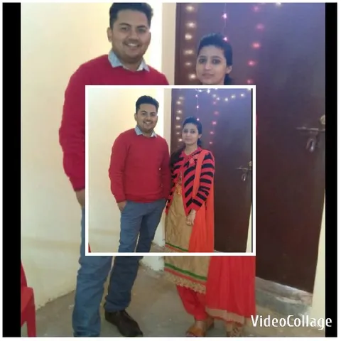 Two People Posing in Room