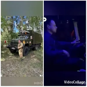 Military Person Next to Truck