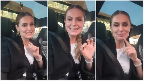 Woman Talking in Vehicle