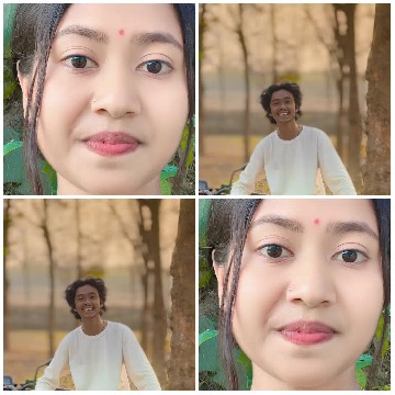 Woman in Traditional Attire in Nature