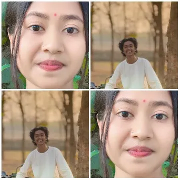 Woman in Traditional Attire in Nature