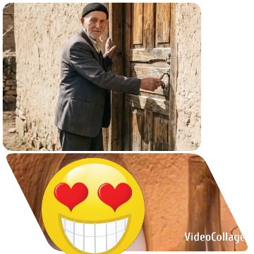 Elderly Man and Playful Emoji
