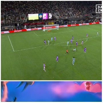 Soccer Match and Colorful Animation