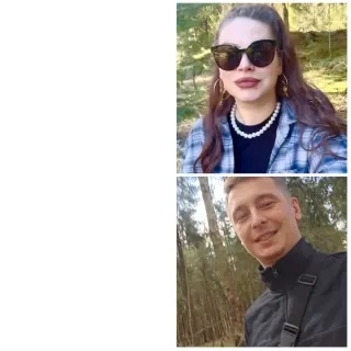 Woman in Sunglasses Outdoors Smiling