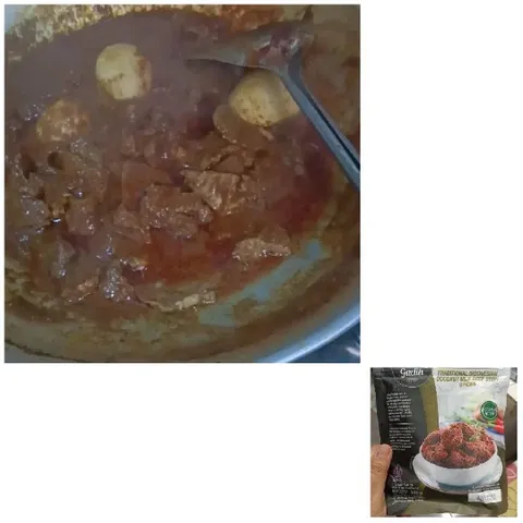 Stirring Curry with Boiled Eggs