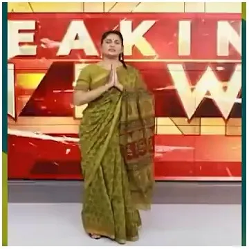 Namaste Gesture in News Studio