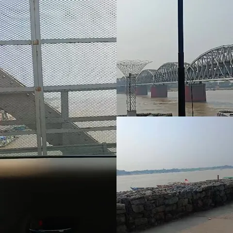 River View with Metal Bridge