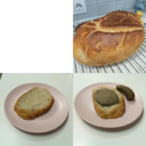 Fresh Bread in Kitchen Setting