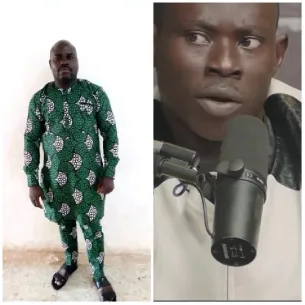 Man Speaking in Studio Setting