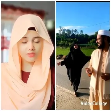Person with Hijab and Road Scene
