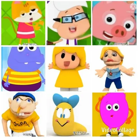 Cartoon and Puppet Characters