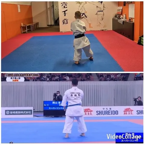 Karate Practice in Dojo Setting