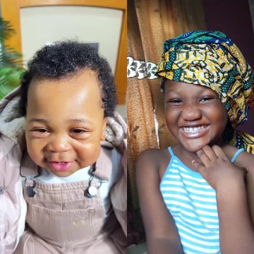 Two Smiling Children Together
