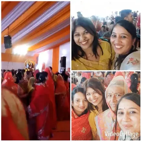 Women in Traditional Attire Smiling