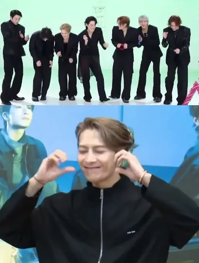 Group Bowing and Heart Gesture