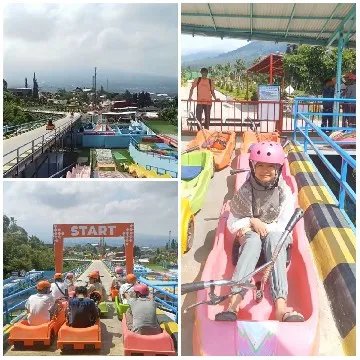 Luge Track at Amusement Park