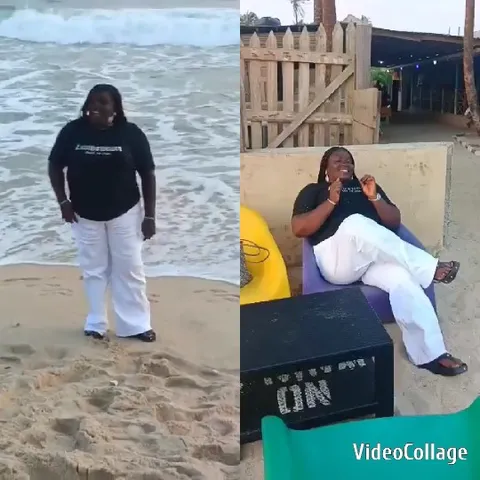Beach Scene with Relaxed Person