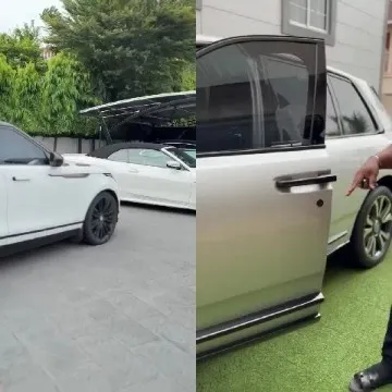 Parked Car and Open Door View
