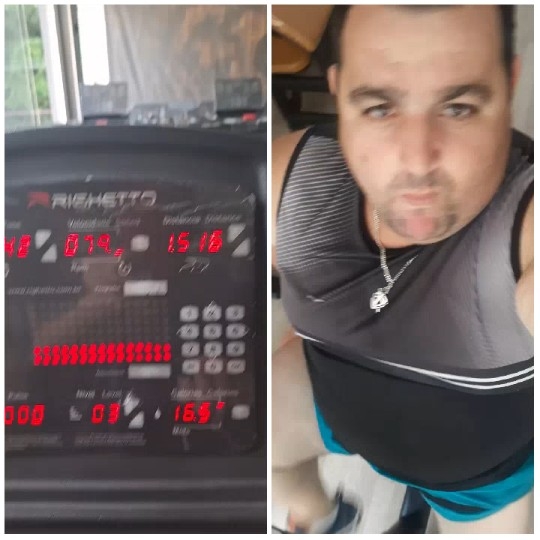 Man Exercising on Gym Machine
