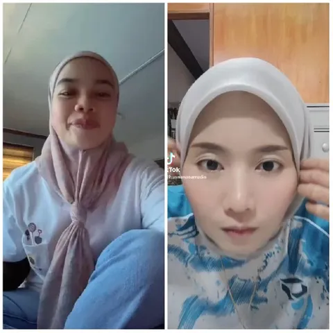 Two Women in Hijabs Smiling