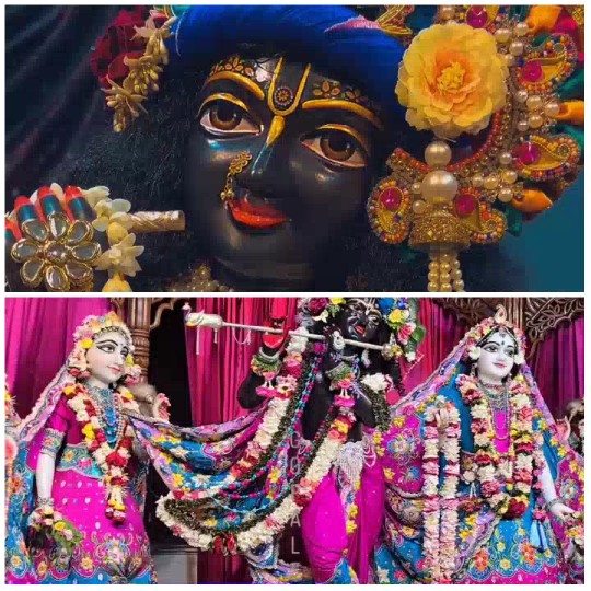 Colorful Statues with Floral Decorations