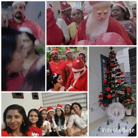 Festive Interactions by Christmas Tree
