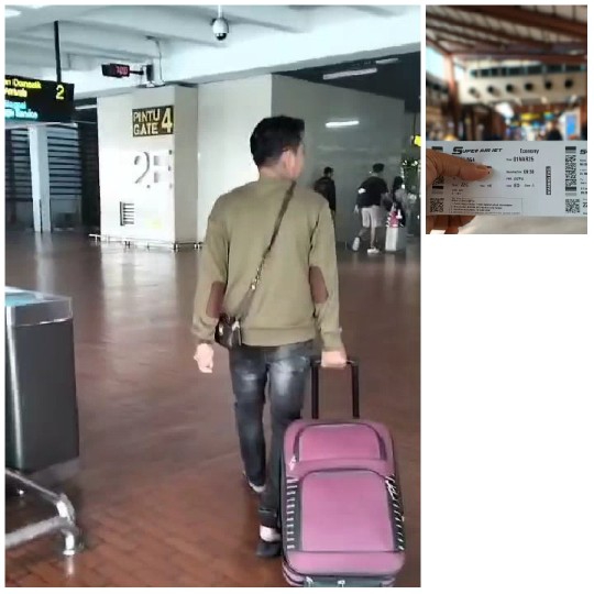 Walking in Airport Terminal