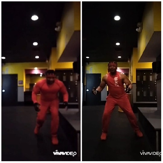 Individual Exercising in Gym