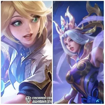 Fantasy Characters in Mystical Scene