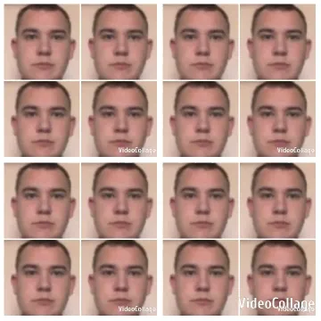 Repeated Portrait with Neutral Expression