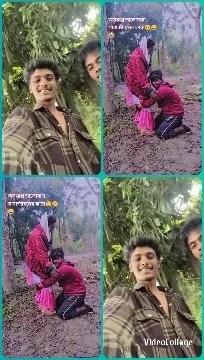 Young People in Wooded Area