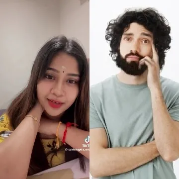 Woman in Yellow and Puzzled Man