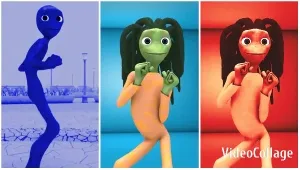Colorful Cartoon Characters Together
