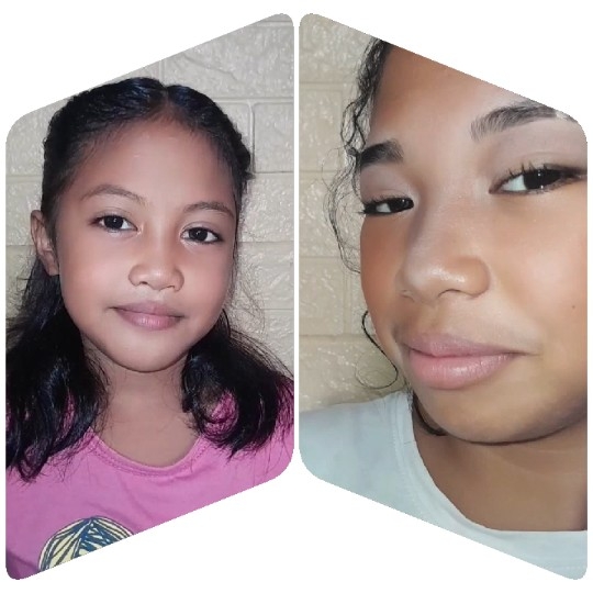 Two Young Girls in Close-Up