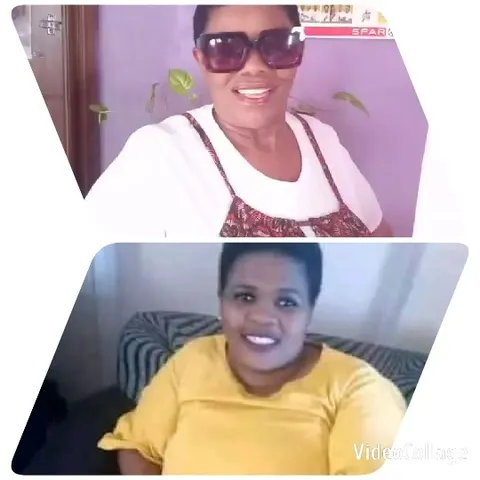Women Smiling Against Purple Wall