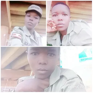 Police Officer Posing in Uniform