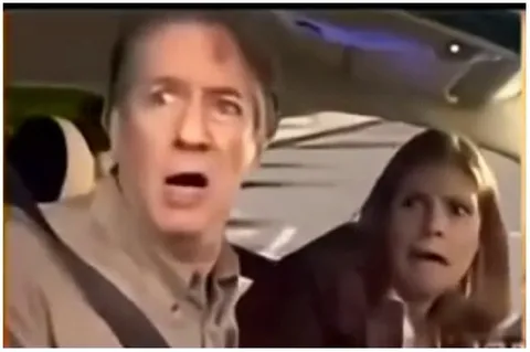 Surprised Reactions in a Car