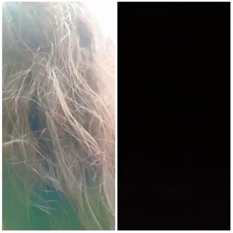 Close-Up of Hair in Shadows