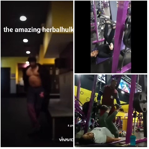 Various Gym Exercises and Equipment