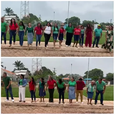 Outdoor Group Photo with Friends