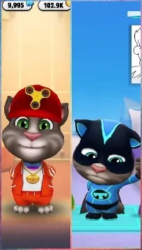 Cartoon Cats in Costumes