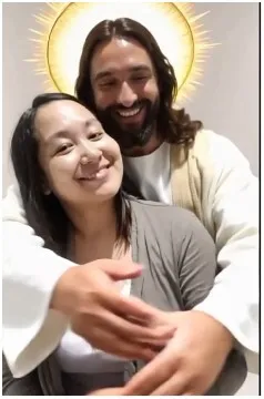 Smiling Couple in Friendly Embrace